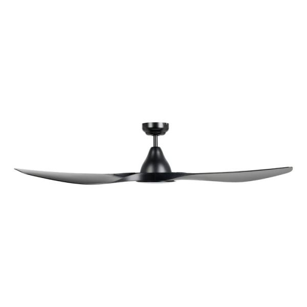 Ventilador de techo LED 19W PORTSEA negro 2300Lm CCT 3000K-4000K-5000K para interior