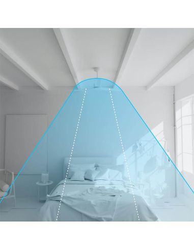 Ventilador de teto moderno BOMBAY STYLE M - Design com lâminas retráteis e luz LED preta Nature Wind