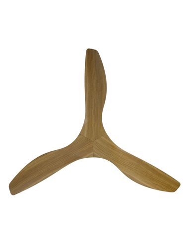 Ventilador de teto DC de madeira PORTSEA sem luz Ø130cm para uso interno