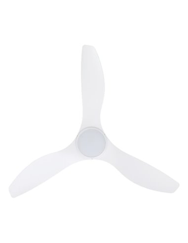 Ventilador de techo con luz LED 19W PORTSEA blanco 2300Lm CCT 3000K-4000K-5000K, interior