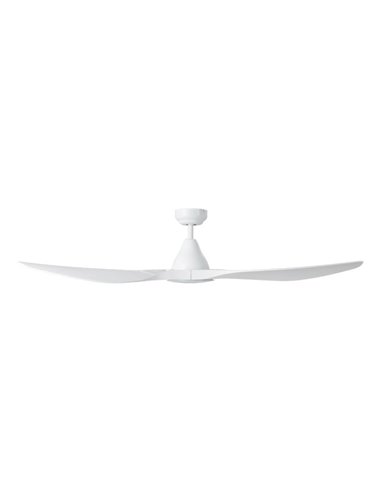 Ventilador de techo con luz LED 19W PORTSEA blanco 2300Lm CCT 3000K-4000K-5000K, interior