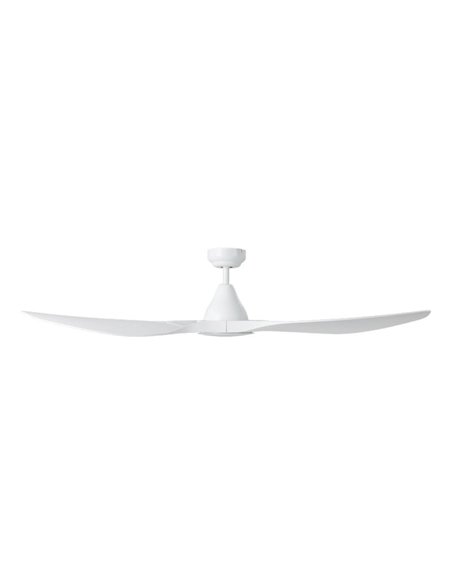 Ventilador de techo con luz LED 19W PORTSEA blanco 2300Lm CCT 3000K-4000K-5000K, interior