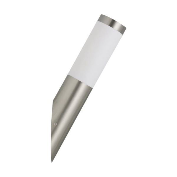 Aplique de pared exterior con Sensor HELSINKI de acero inoxidable color acero, A60 casquillo E27