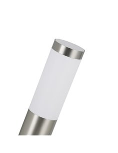 Aplique de pared exterior con Sensor HELSINKI de acero inoxidable color acero, A60 casquillo E27 2