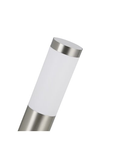 Aplique de pared exterior con Sensor HELSINKI de acero inoxidable color acero, A60 casquillo E27