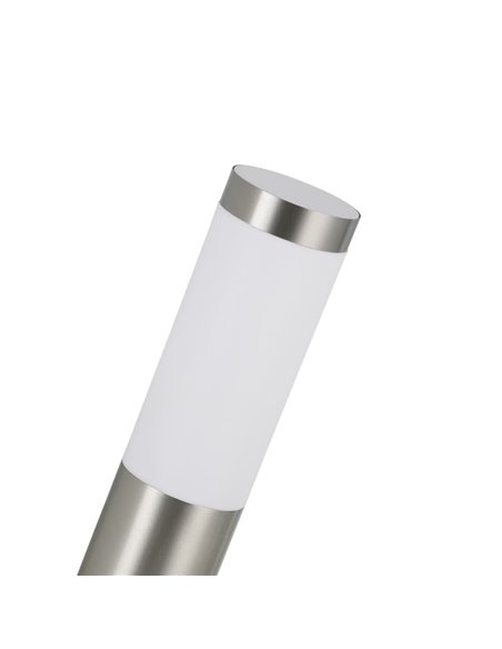 Aplique de pared exterior con Sensor HELSINKI de acero inoxidable color acero, A60 casquillo E27
