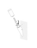 Aplique de pared exterior con Sensor HELSINKI de acero inoxidable color acero, A60 casquillo E27