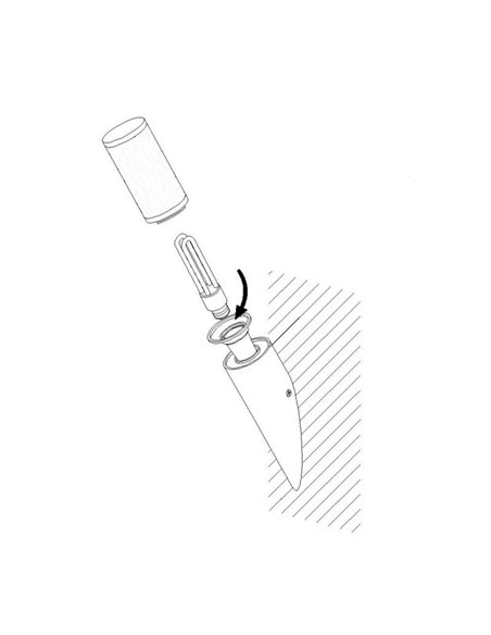 Applique d'extérieur avec Sensor HELSINKI en acier inoxydable couleur acier, douille A60 E27