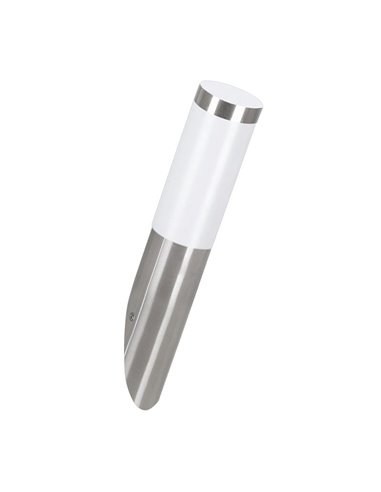 Aplique de pared exterior con Sensor HELSINKI de acero inoxidable color acero, A60 casquillo E27