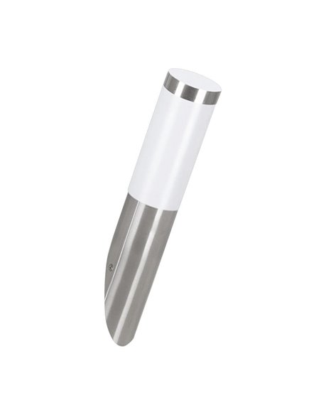 Aplique de pared exterior con Sensor HELSINKI de acero inoxidable color acero, A60 casquillo E27