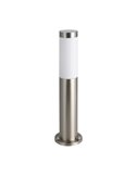 Baliza de exterior anclada al suelo HELSINKI de acero inoxidable 45cm de alto Ø75mm