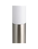 Baliza de exterior anclada al suelo HELSINKI de acero inoxidable 45cm de alto Ø75mm