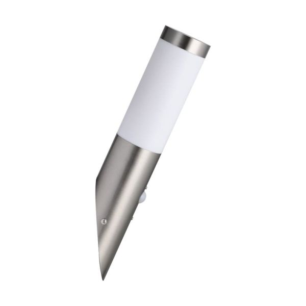 Applique d'extérieur avec capteur HELSINKI en inox, E27 Ø75mm