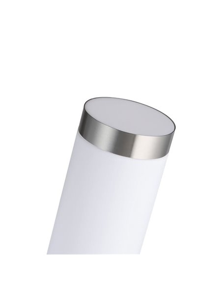 Aplique de pared exterior con Sensor HELSINKI de acero inoxidable, E27 Ø75mm