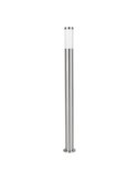 Baliza alta de exterior HELSINKI de acero inoxidable 1100mm altura Ø75mm E27 IP65