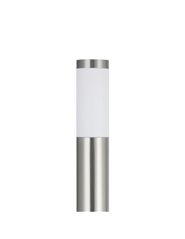 Baliza alta de exterior HELSINKI de acero inoxidable 1100mm altura Ø75mm E27 IP65