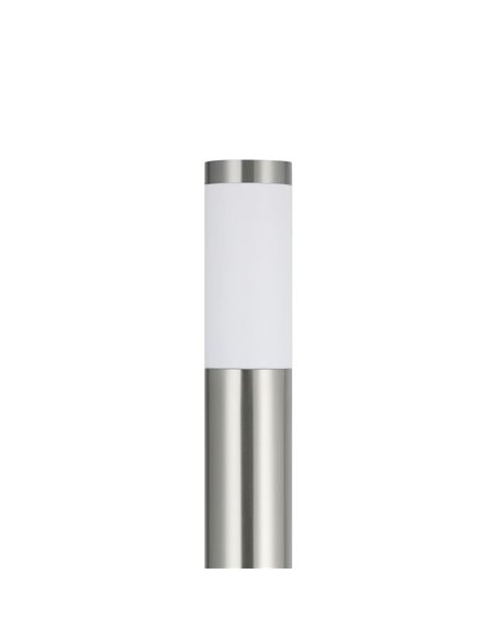 Baliza alta de exterior HELSINKI de acero inoxidable 1100mm altura Ø75mm E27 IP65