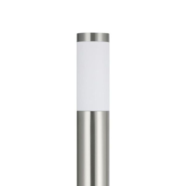 Baliza alta de exterior HELSINKI de acero inoxidable 1100mm altura Ø75mm E27 IP65