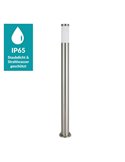 Baliza alta de exterior HELSINKI de acero inoxidable 1100mm altura Ø75mm E27 IP65