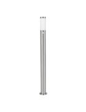 Baliza alta de exterior con sensor de movimiento HELSINKI de acero inoxidable 1100mm altura Ø75mm E27 IP65