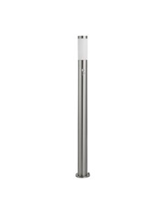 Baliza alta de exterior con sensor de movimiento HELSINKI de acero inoxidable 1100mm altura Ø75mm E27 IP65