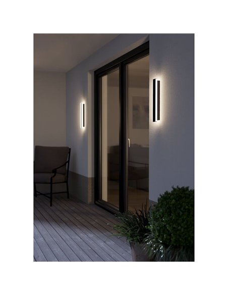 Aplique LED muito decorativo para parede exterior 38cm NEVIANO 3.7W 1200lm 3000k IP65