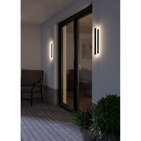 Aplique LED muito decorativo para parede exterior 38cm NEVIANO 3.7W 1200lm 3000k IP65