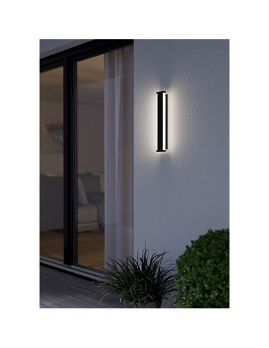 Aplique LED muito decorativo para parede exterior 38cm NEVIANO 3.7W 1200lm 3000k IP65