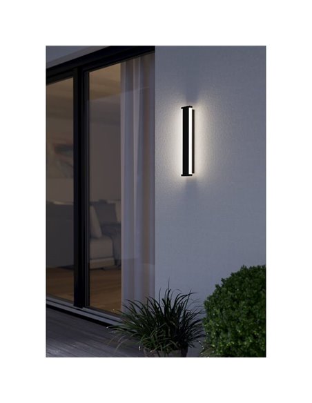 Aplique LED muito decorativo para parede exterior 38cm NEVIANO 3.7W 1200lm 3000k IP65