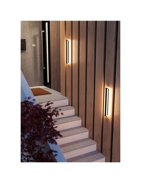 Aplique de Pared Exterior LED Alargado 58cm NEVIANO 7W 2100lm 3000K IP65