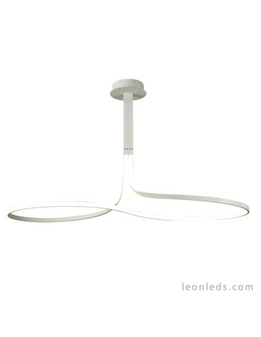 Lámpara de Techo LED Moderna forma de lazo color blanco serie Nur 6005 6005K moderna | LeonLeds