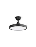 Ventilador de Techo con aspas Retráctiles BOMBAY ESTILO S con Luz LED Regulable, Negro Sulion