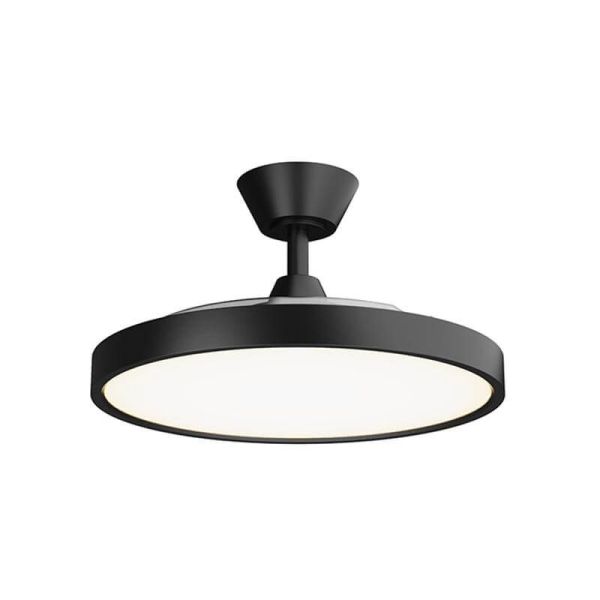 Ventilador de Techo Moderno BOMBAY ESTILO M - Diseño con Palas Retráctiles y Luz LED Negro Nature Wind