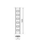 Medidas Tira LED 24V SMD2835 Osram 120 LED/m 10 metros interior IP20 iluminación decorativa alta luminosidad 12W/m 1.100Lm/w