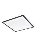 Plafon LED quadrado preto 60x60 4000K 4.700Lm IP20 Salobrena 1 33W Instalação saliente 900819 Eglo