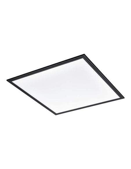 Plafón LED cuadrado negro 60x60 4000K 4.700Lm IP20 Salobrena 1 33W Instalación en Superficie 900819 Eglo