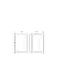 Aplique de pared LED exterior Negro Impress cuadrado 15W IP44 2000 - 6500 Hue White Color Ambiance, cambia de color
