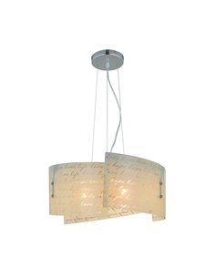 Lámpara de Techo Altura Ajustable Pantalla Vidrio SIGNA Bombillas excl. 3x E27 max. 40W IP20