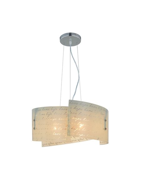 Candeeiro de teto ajustável em altura SIGNA Glass Shade Bulbs excl. 3x E27 máx. 40W IP20