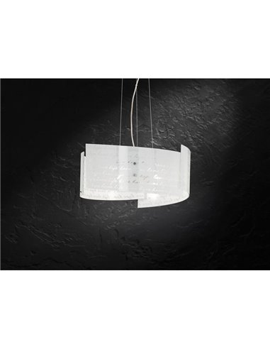 Lámpara de Techo Altura Ajustable Pantalla Vidrio SIGNA Bombillas excl. 3x E27 max. 40W IP20