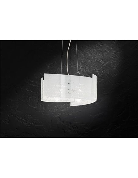 Lámpara de Techo Altura Ajustable Pantalla Vidrio SIGNA Bombillas excl. 3x E27 max. 40W IP20