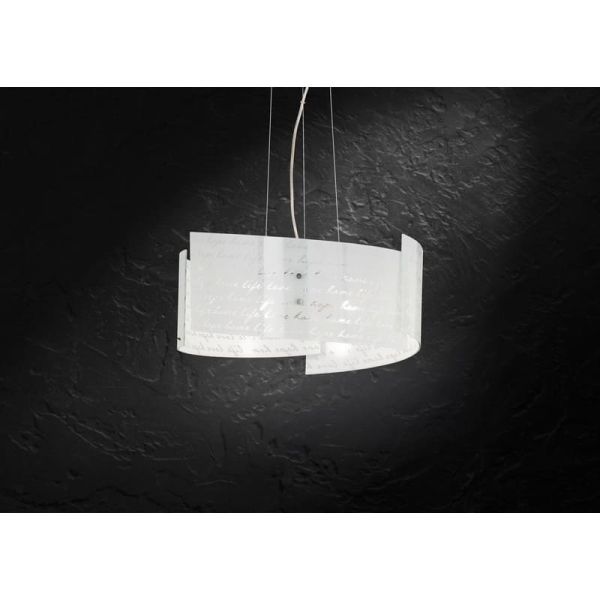 Lámpara de Techo Altura Ajustable Pantalla Vidrio SIGNA Bombillas excl. 3x E27 max. 40W IP20