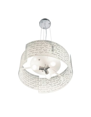 Lámpara de Techo Altura Ajustable Pantalla Vidrio SIGNA Bombillas excl. 3x E27 max. 40W IP20