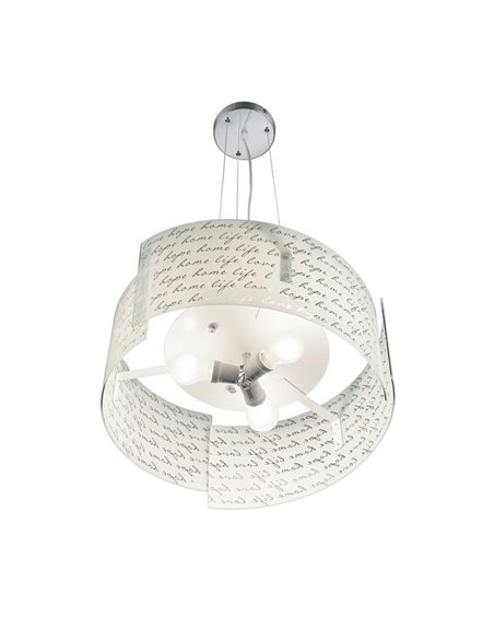 Candeeiro de teto ajustável em altura SIGNA Glass Shade Bulbs excl. 3x E27 máx. 40W IP20