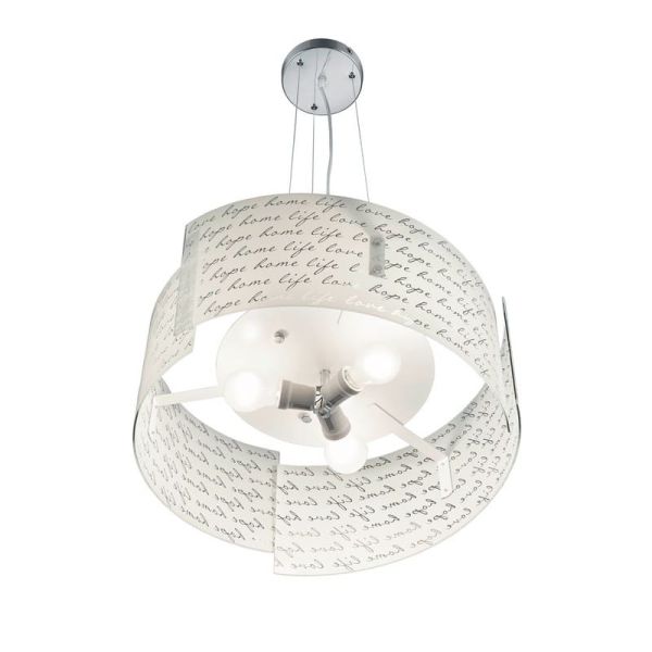 Plafonnier à hauteur réglable SIGNA avec abat-jour en verre Ampoules excl. 3x E27 maximum. 40W IP20