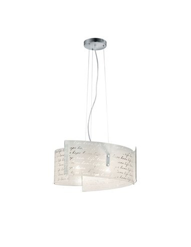 Lámpara de Techo Altura Ajustable Pantalla Vidrio SIGNA Bombillas excl. 3x E27 max. 40W IP20