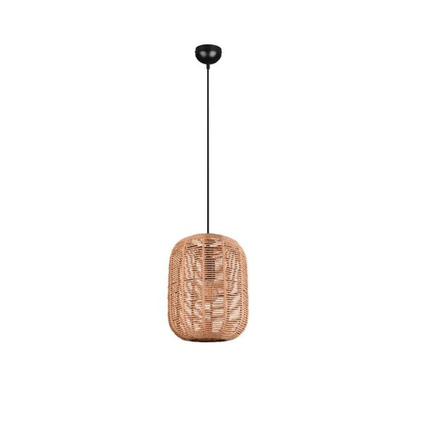 Lámpara de Techo Pantalla Cuerda Natural RUNA Grande Altura Ajustable Bombilla excl. 1x E27 max. 40W IP20