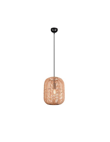 Lámpara de Techo Pantalla Cuerda Natural RUNA Grande Altura Ajustable Bombilla excl. 1x E27 max. 40W IP20