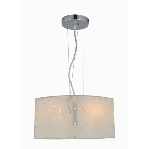Lámpara Colgante Pantalla Vidrio SPIRELLI Bombilla excl. 2x E27 max. 40W IP20
