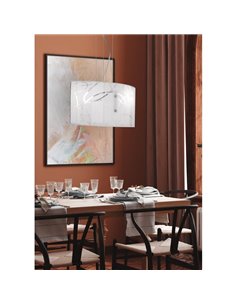 Lampe à suspension avec abat-jour en verre SPIRELLI Ampoule excl. 2x E27 max. 40W IP20 2